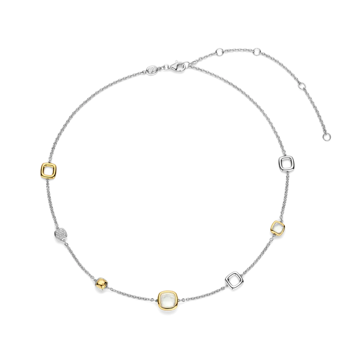 TISENTO TWO-TONED CZ NECKLACE