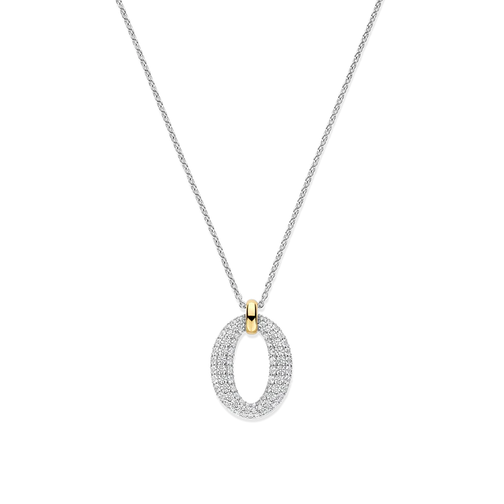 TISENTO CZ OPEN OVAL PENDANT