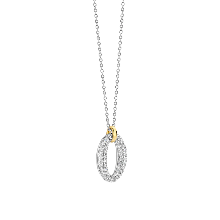 TISENTO CZ OPEN OVAL PENDANT