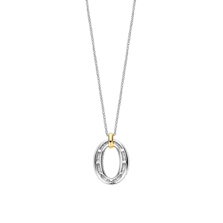 TISENTO CZ OPEN OVAL PENDANT