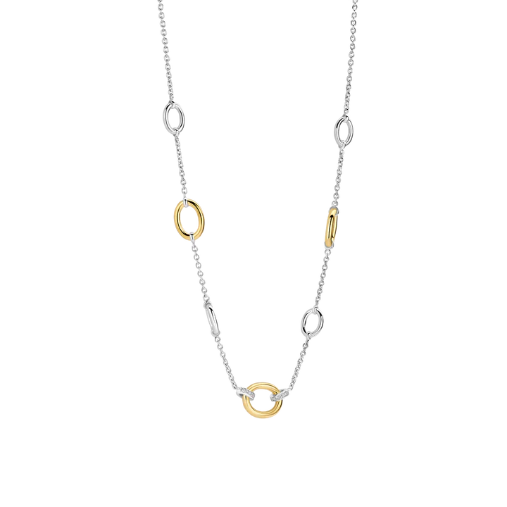 TISENTO TWO-TONED CZ NECKLACE