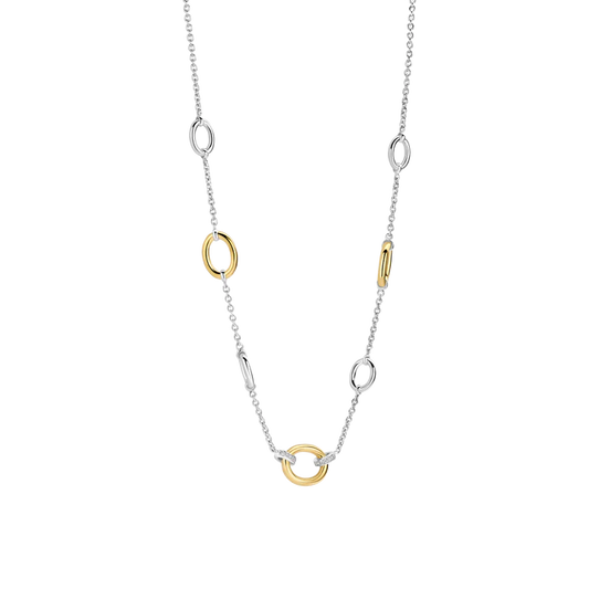 TISENTO TWO-TONED CZ NECKLACE
