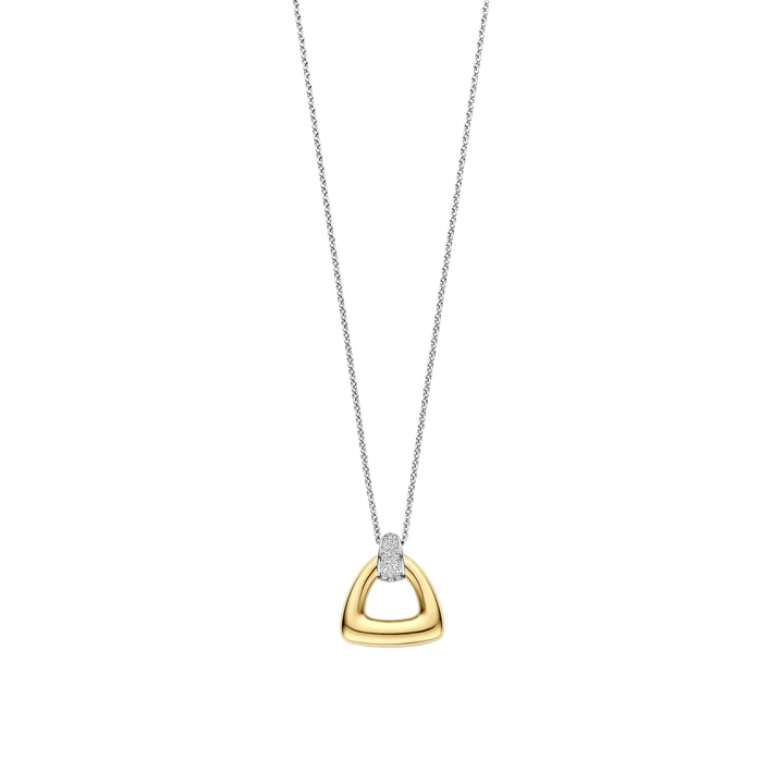 TISENTO GOLD CZ LINK NECKLACE