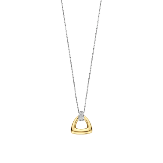 TISENTO GOLD CZ LINK NECKLACE