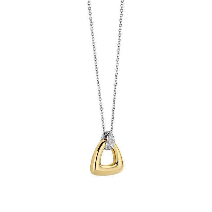 TISENTO GOLD CZ LINK NECKLACE
