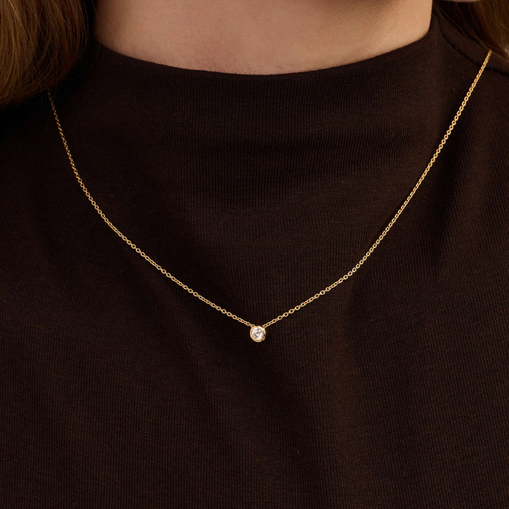 TISENTO GOLD ON SIL CZ PENDANT