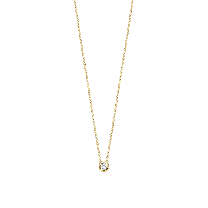 TISENTO GOLD ON SIL CZ PENDANT