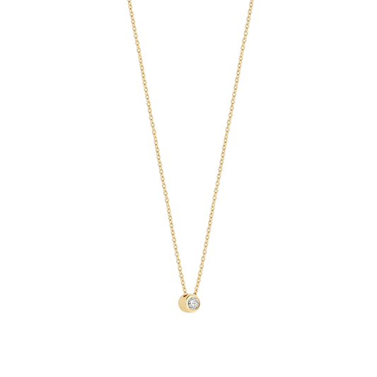 TISENTO GOLD ON SIL CZ PENDANT