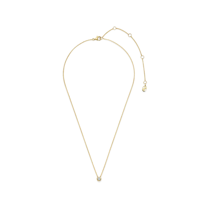 TISENTO GOLD ON SIL CZ PENDANT