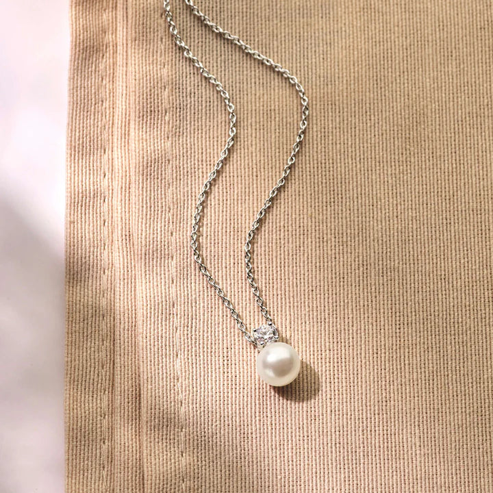 TISENTO PEARL & CZ PENDANT