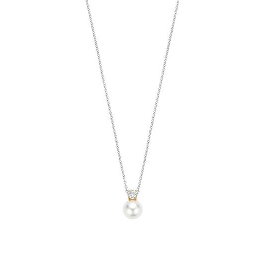 TISENTO PEARL & CZ PENDANT