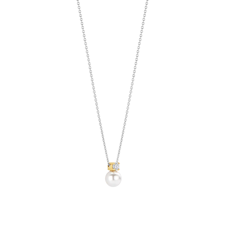 TISENTO PEARL & CZ PENDANT