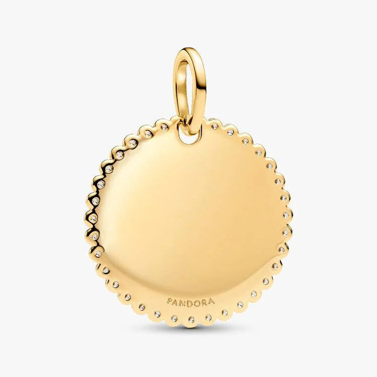 Pandora Engravable Round Tag Pendant