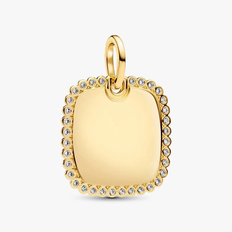 Pandora Engravable Square Tag Pendant