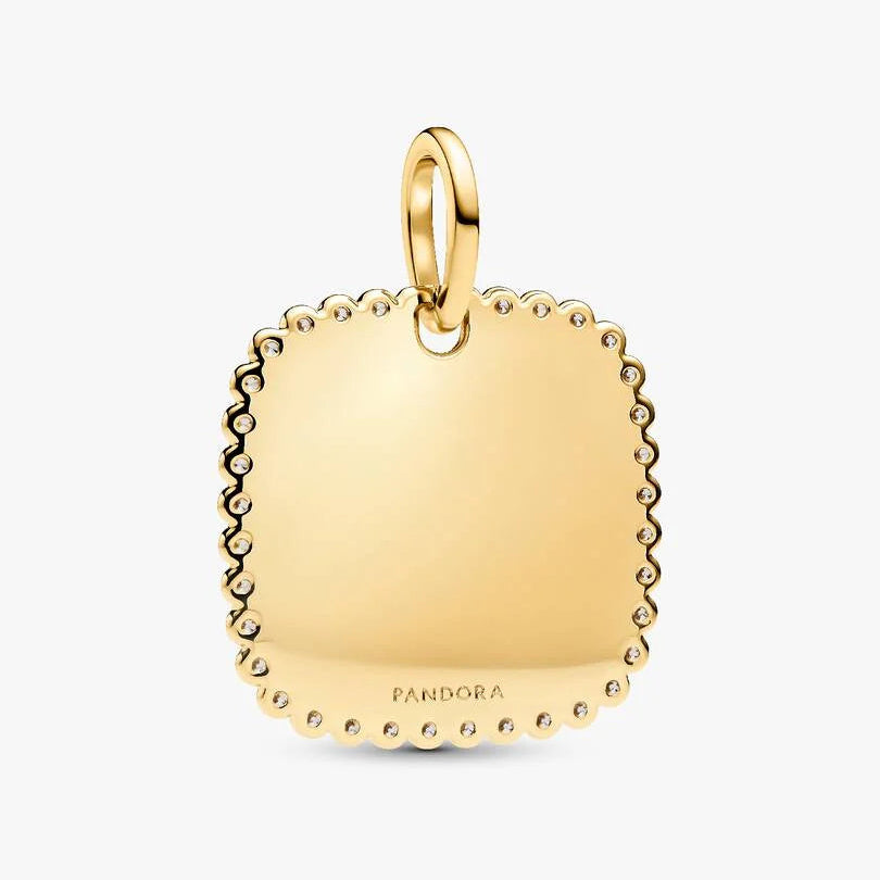 Pandora Engravable Square Tag Pendant