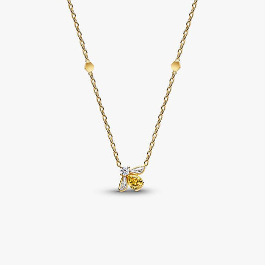 Honey Bee Pendant Pandora Necklace