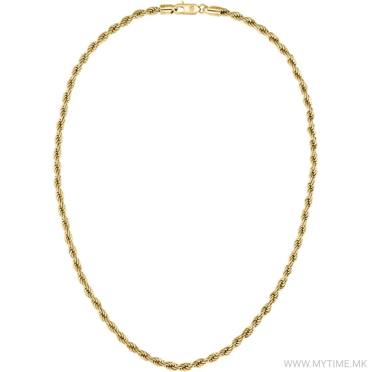 BOSS MYLES GENTS GOLD STAINLESS STEEL CHAIN