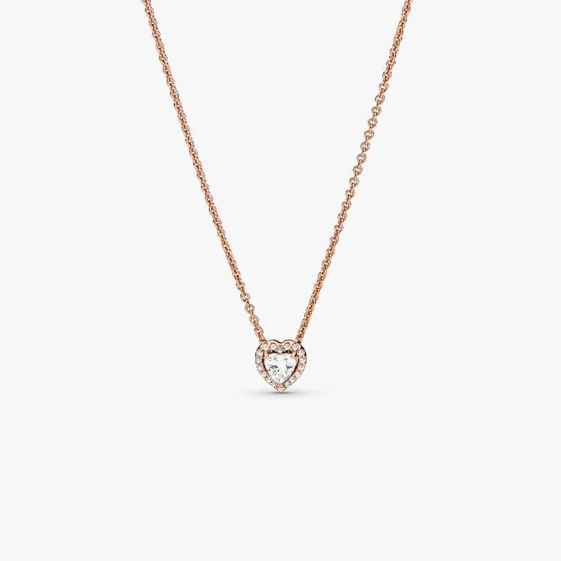 Sparkling Heart Collier Necklace