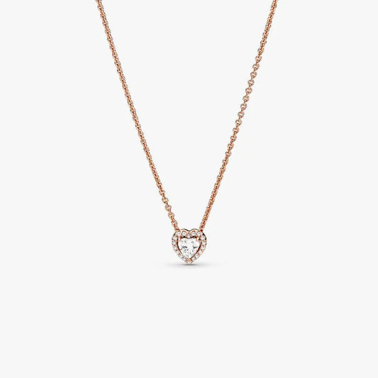 Sparkling Heart Collier Necklace