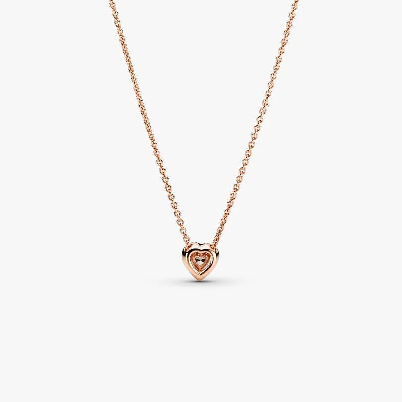 Sparkling Heart Collier Necklace