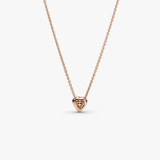 Sparkling Heart Collier Necklace