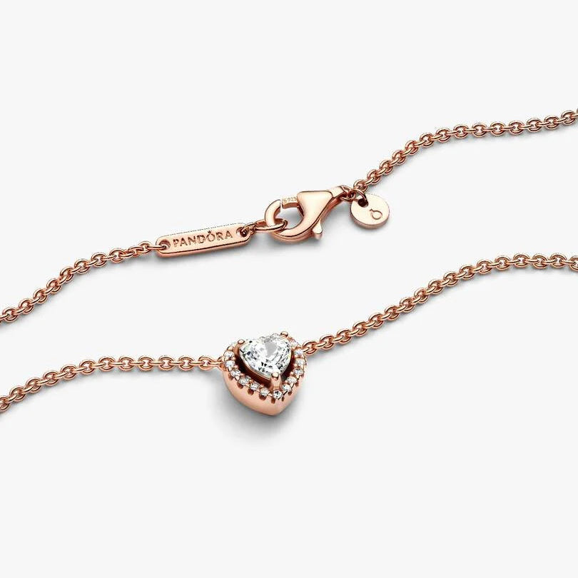 Sparkling Heart Collier Necklace