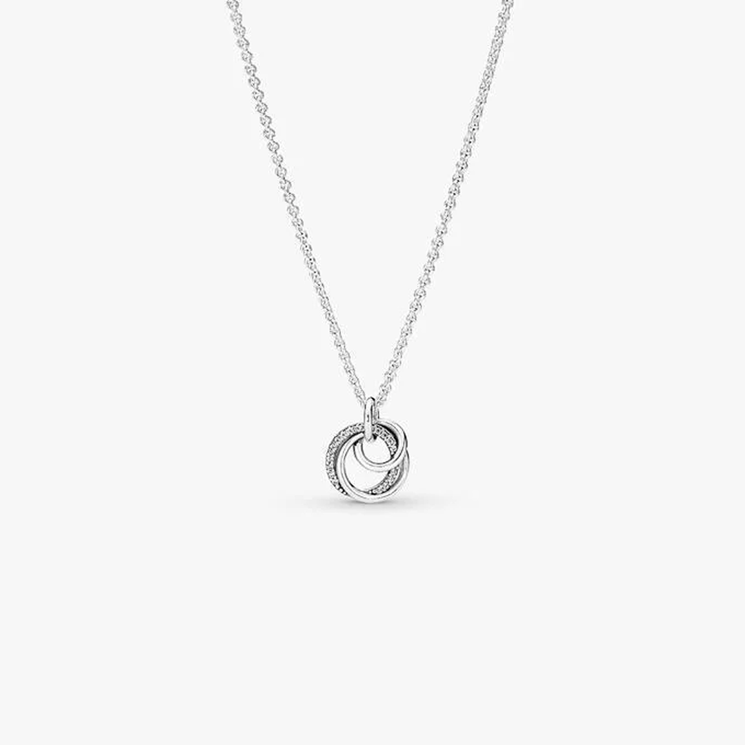 Family Always Encircled Pendant Necklace
