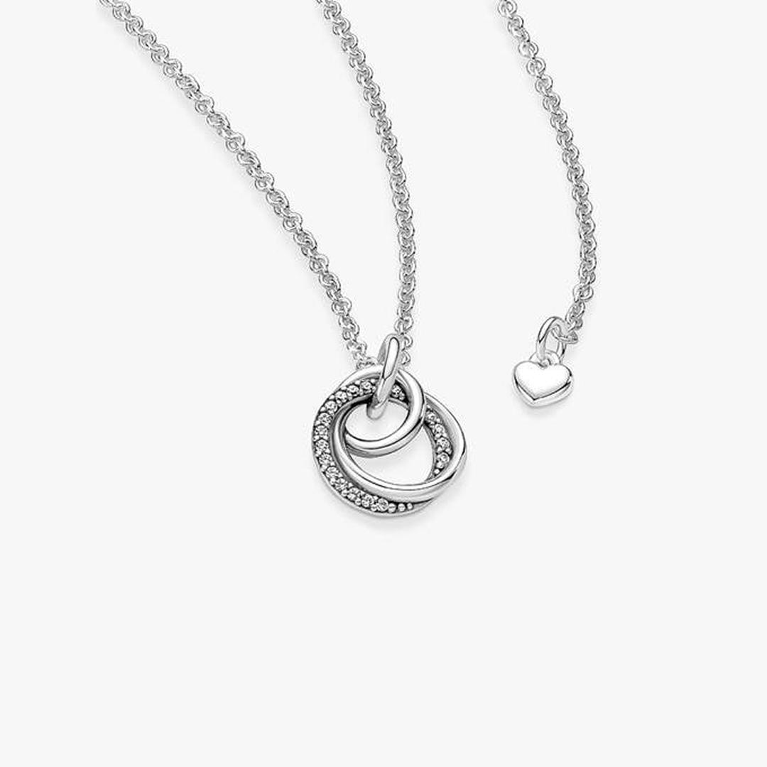 Family Always Encircled Pendant Necklace