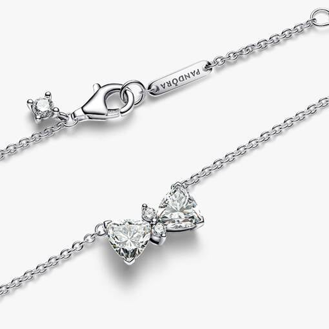 Sparkling Bow Necklace