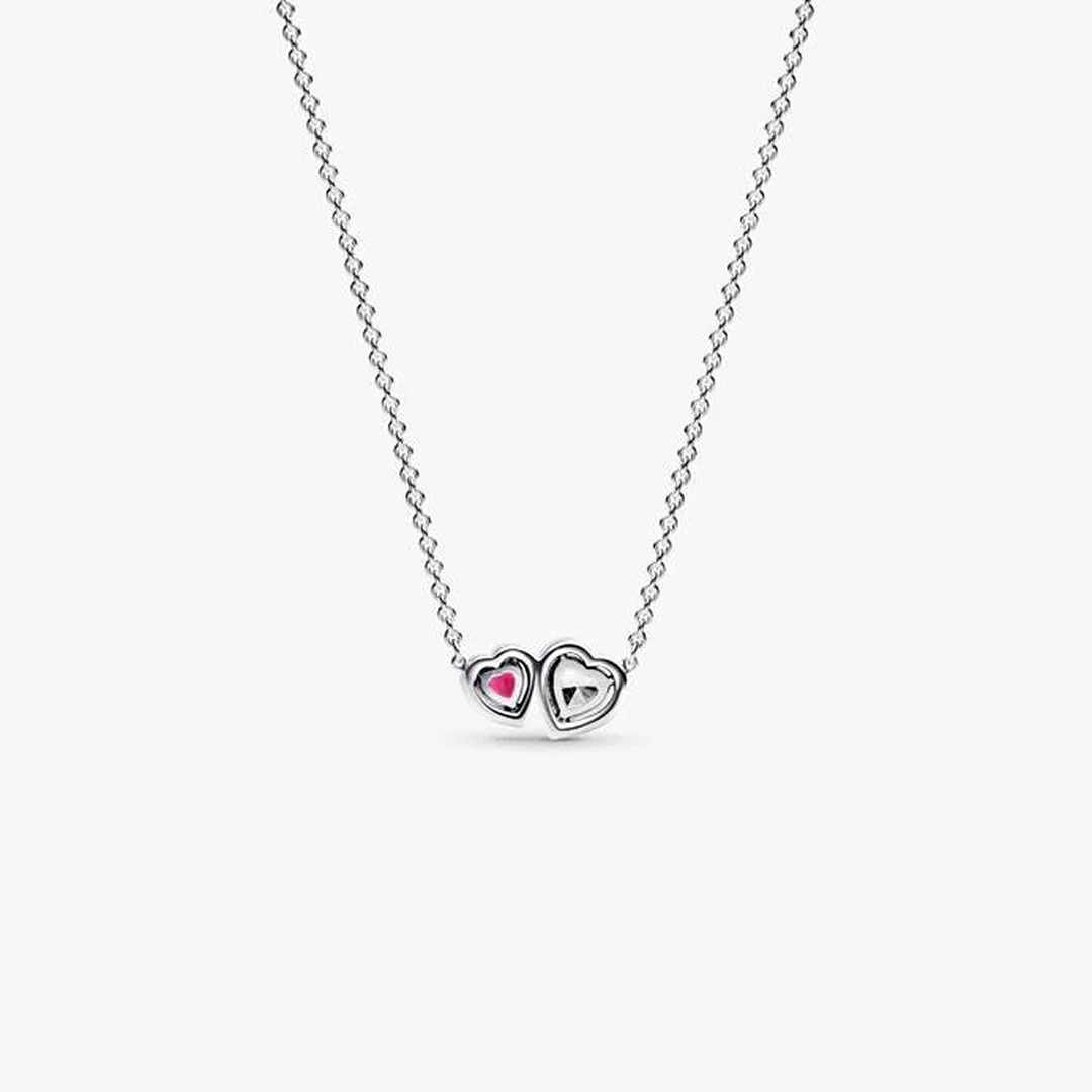 Halo Hearts Pendant Necklace