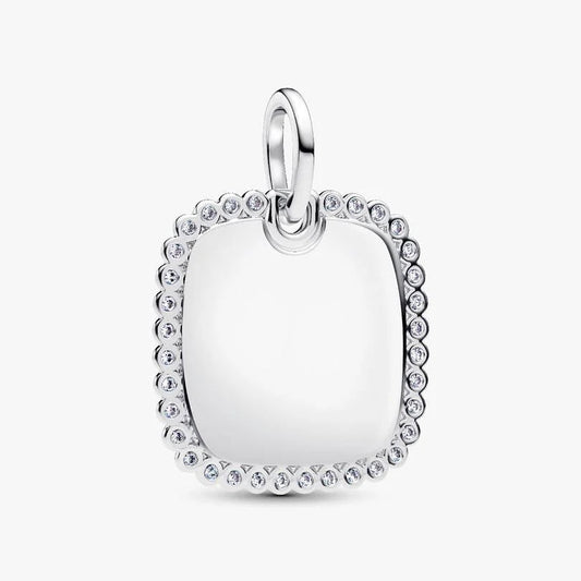 Pandora Engravable Square Tag Pendant