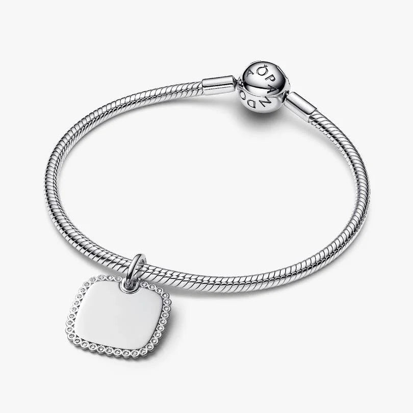 Pandora Engravable Square Tag Pendant