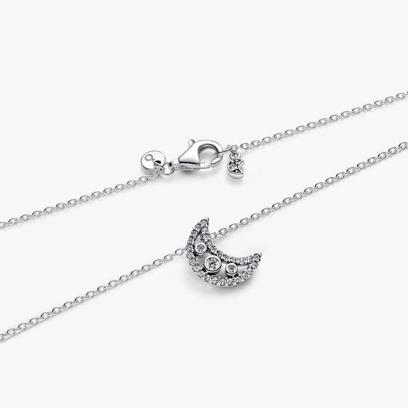Pandora Crescent Moon Pendant Necklace