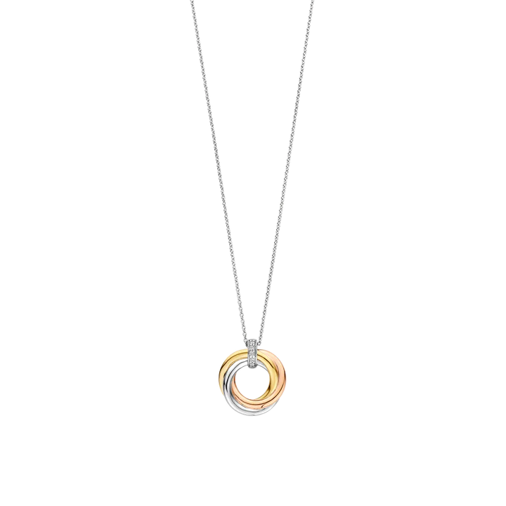TISENTO TRI-COLOUR CIRCLE PENDANT