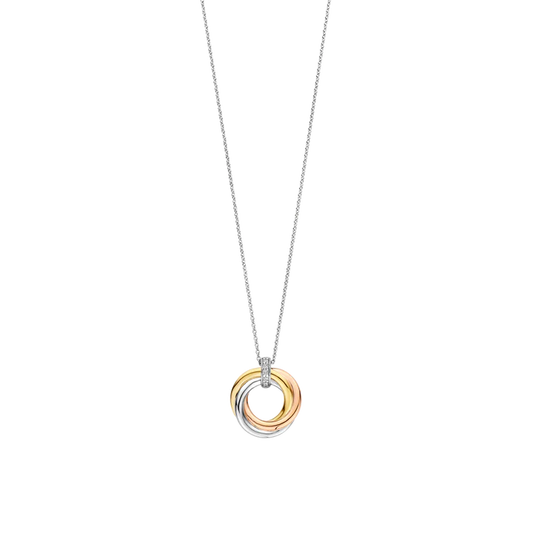 TISENTO TRI-COLOUR CIRCLE PENDANT