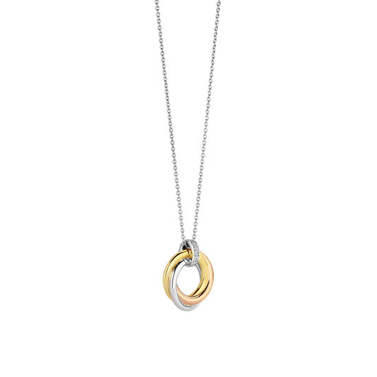TISENTO TRI-COLOUR CIRCLE PENDANT