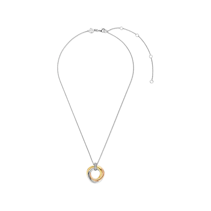 TISENTO TRI-COLOUR CIRCLE PENDANT