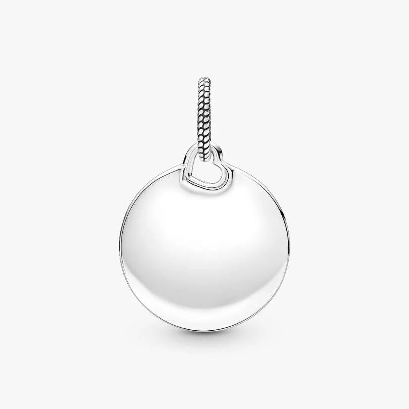 Pandora Engravable Round Tag Pendant