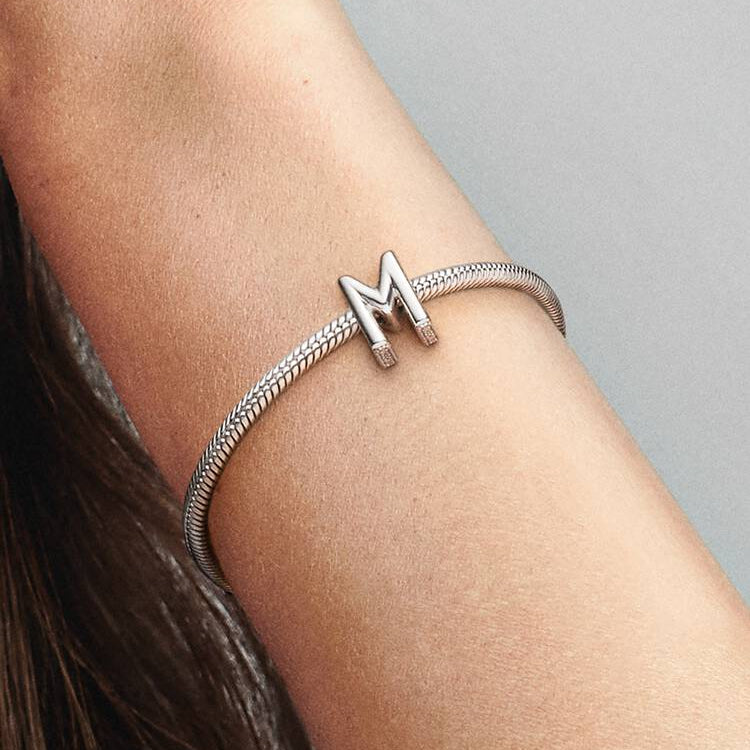 Letter M Alphabet Pandora Charm