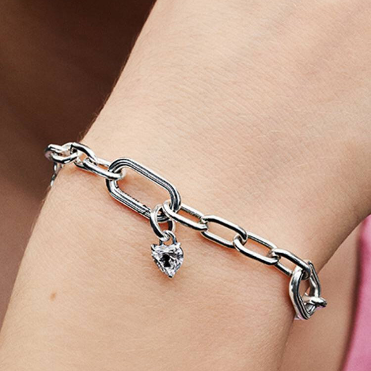 Keyhole Heart Mini Dangle Pandora Charm