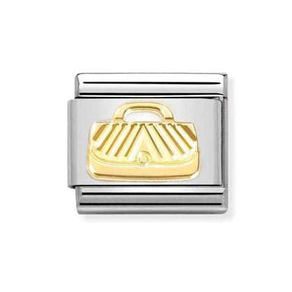 GOLD DIAMONDCUT HANDBAG NOMINATION CHARM