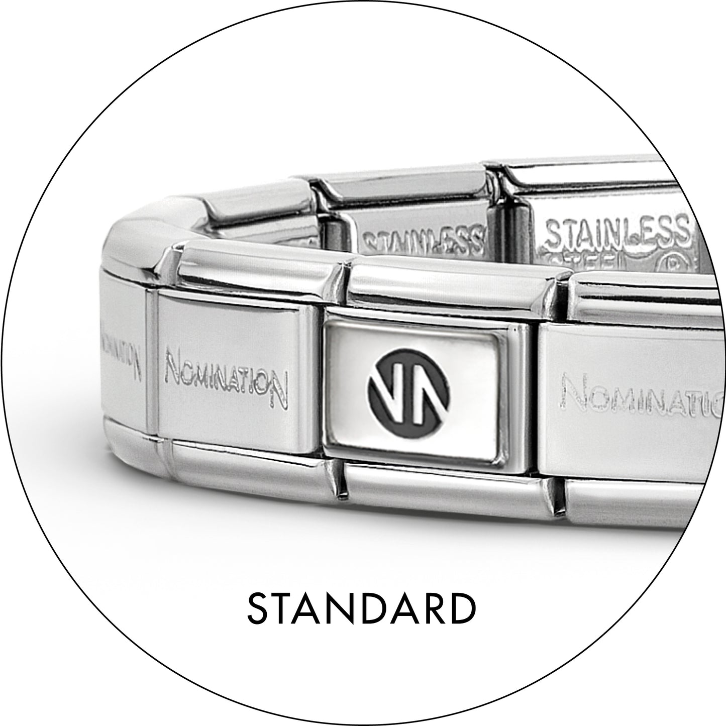 Composable Classic Stainless Steel Base Nomination Bracelet