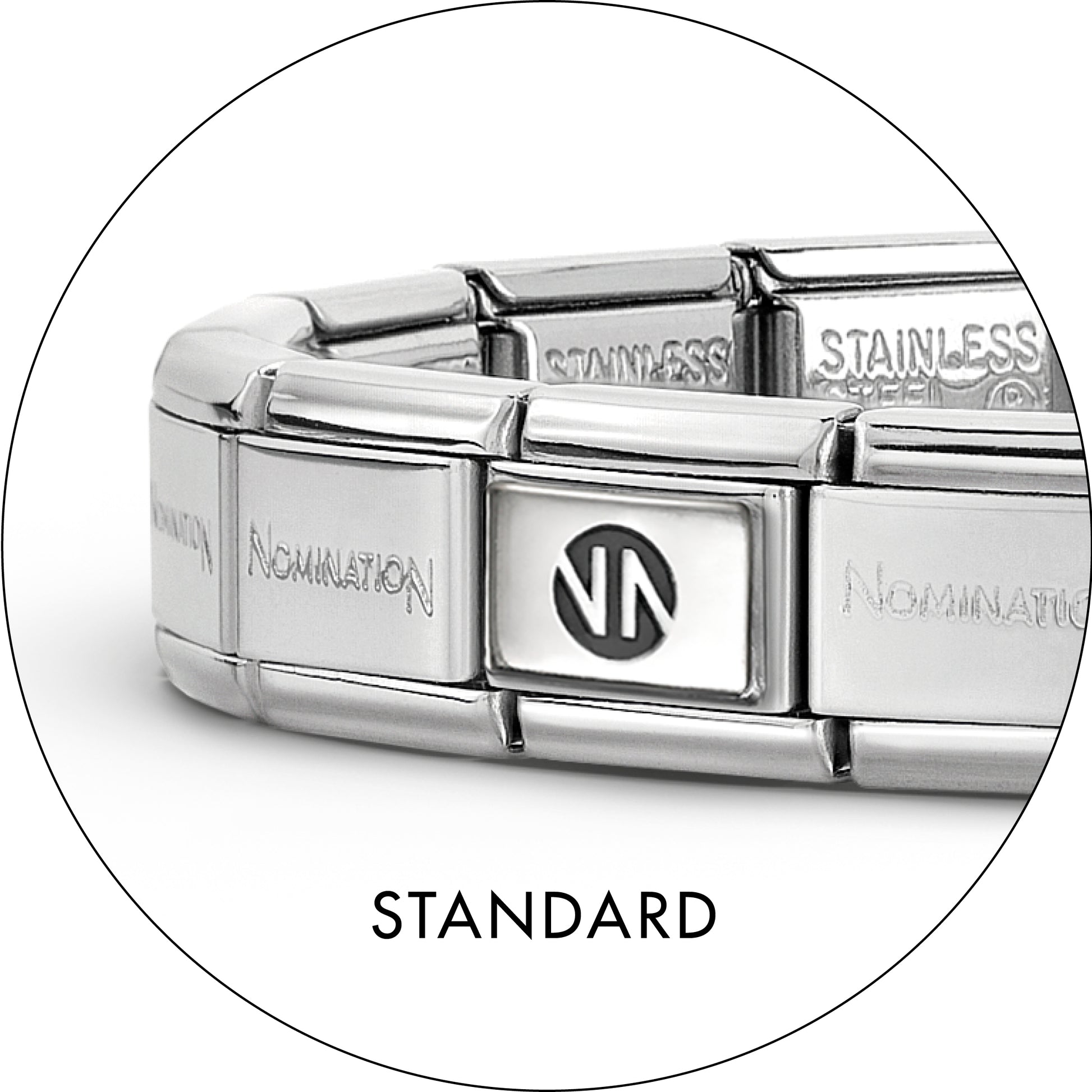Composable Classic Stainless Steel Base Nomination Bracelet