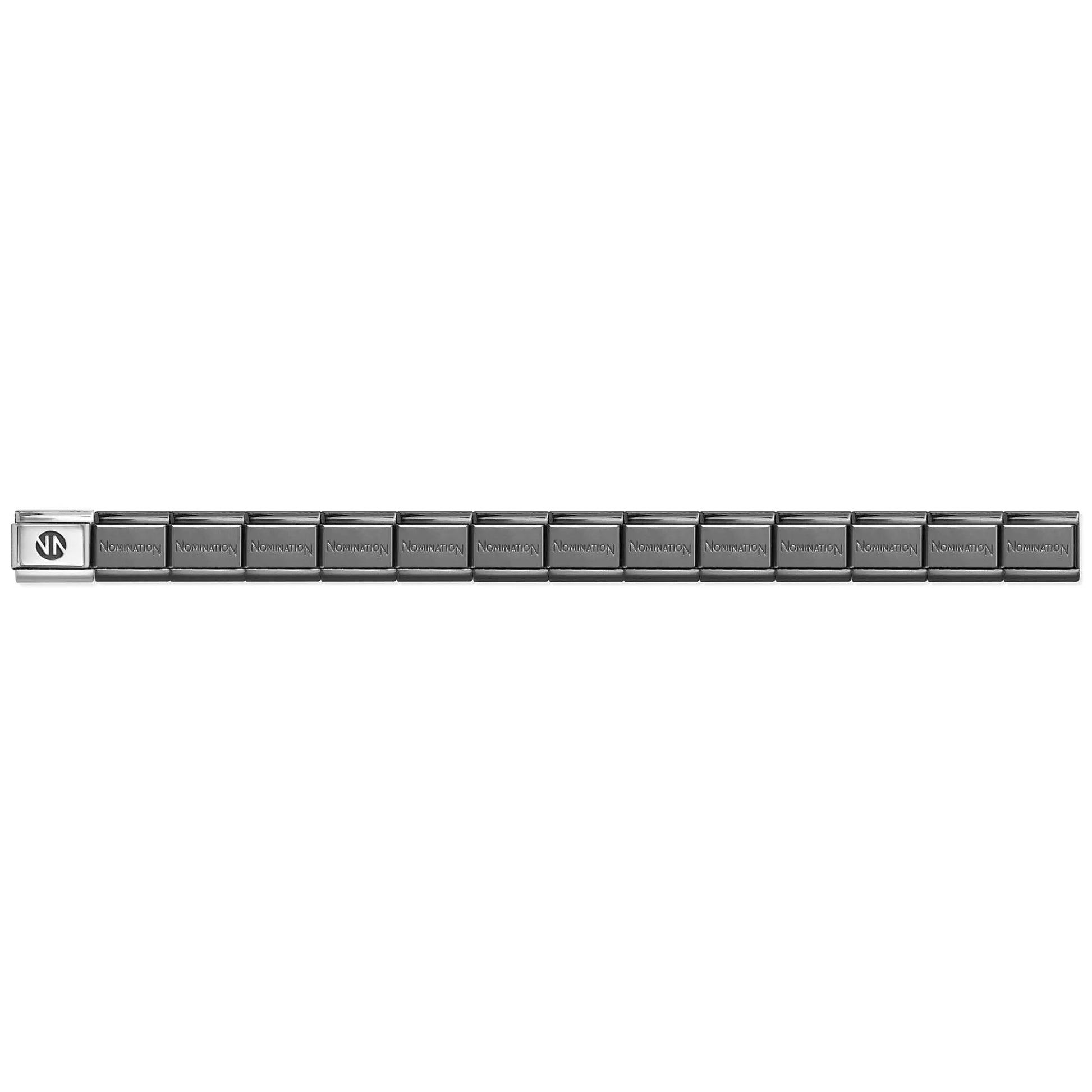 Composable Classic Black Stainless Steel Base Nomination Bracelet
