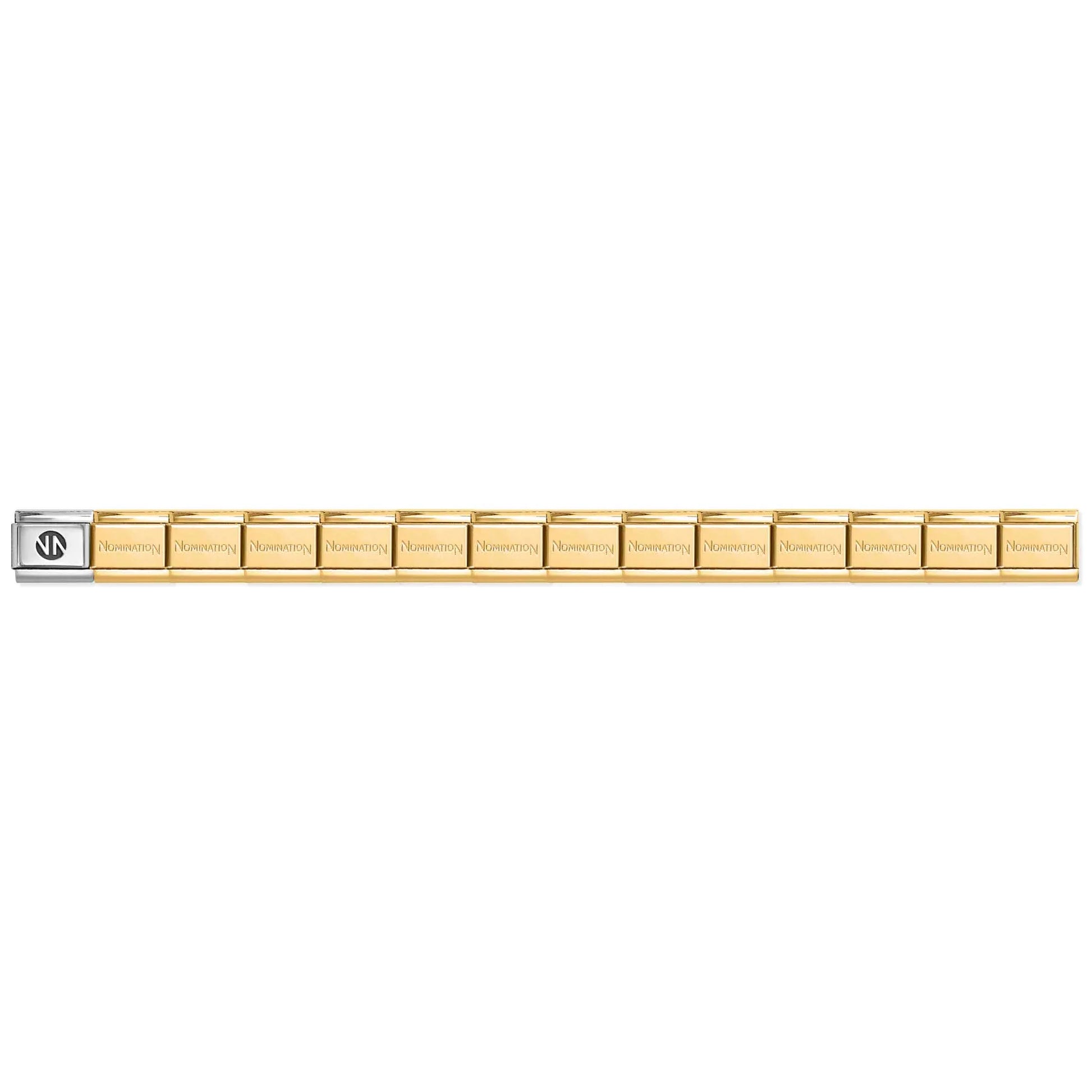 Composable Classic Gold Stainless Steel Base Nomination Bracelet