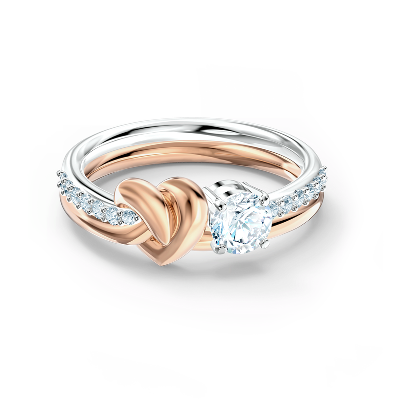 SWAROVSKI LIFELONG HEART RING RHS/ROS
