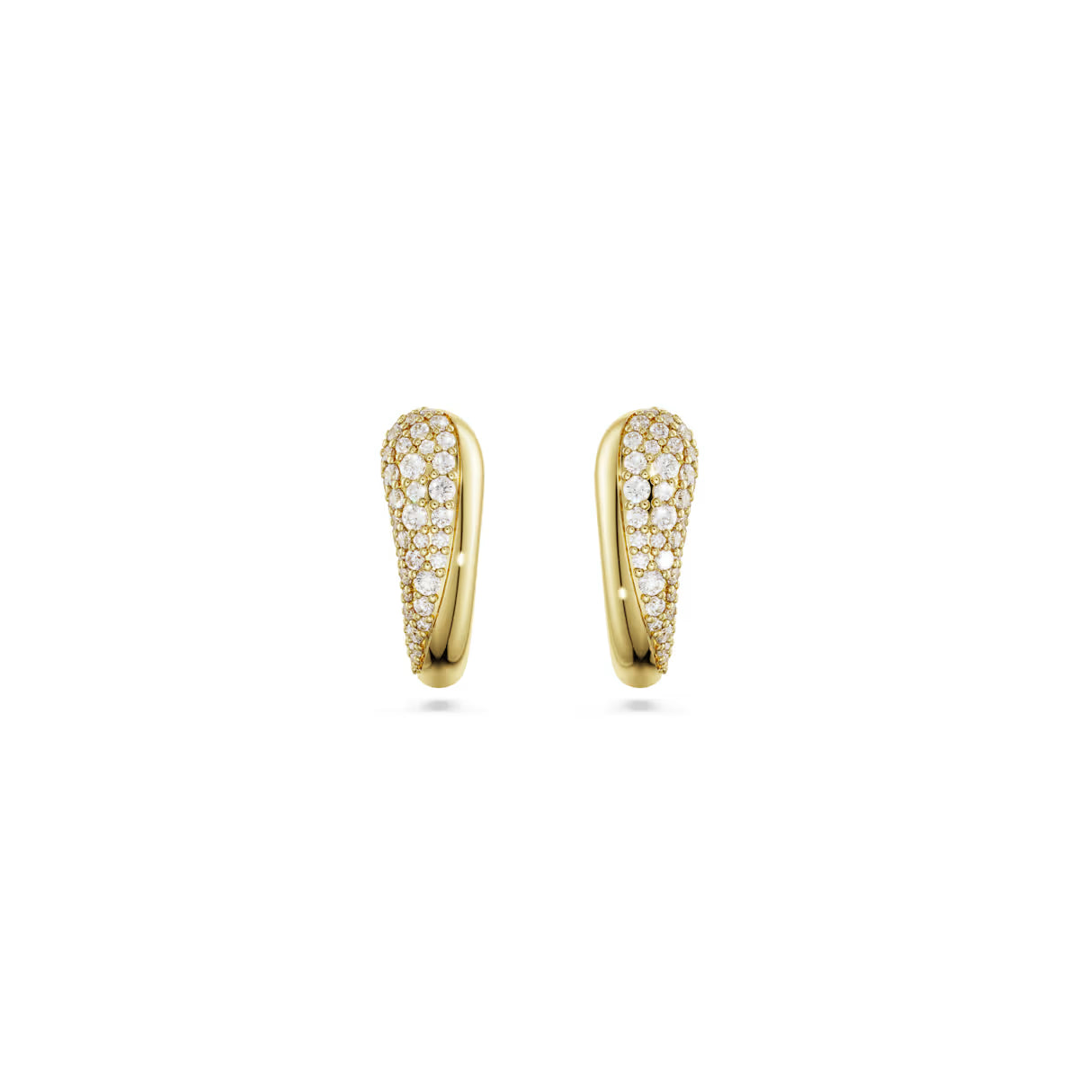 Classica Gold Swarovski Hoop Earrings