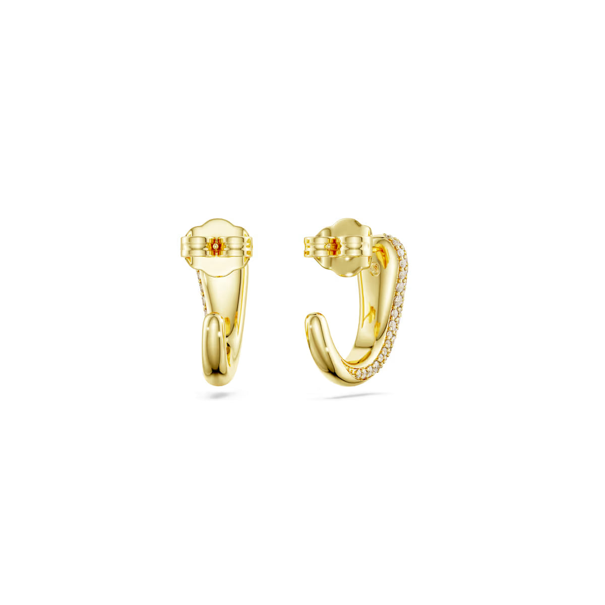 Classica Gold Swarovski Hoop Earrings