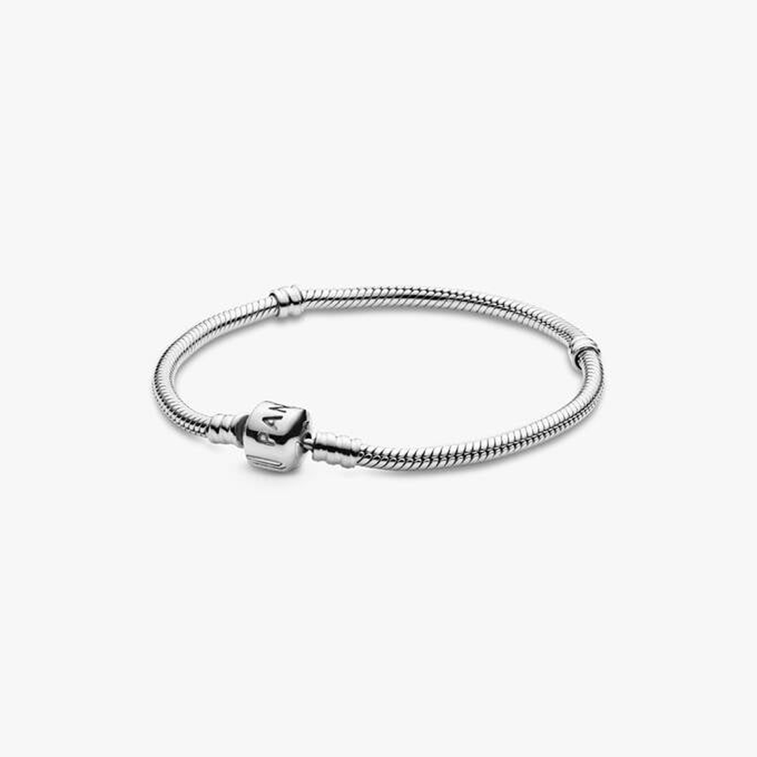 Barrel Clasp Snake Chain Bracelet