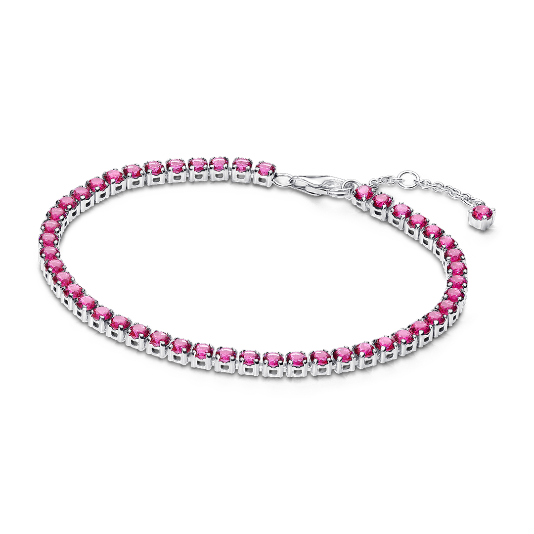 Sparkling Pink Tennis Bracelet
